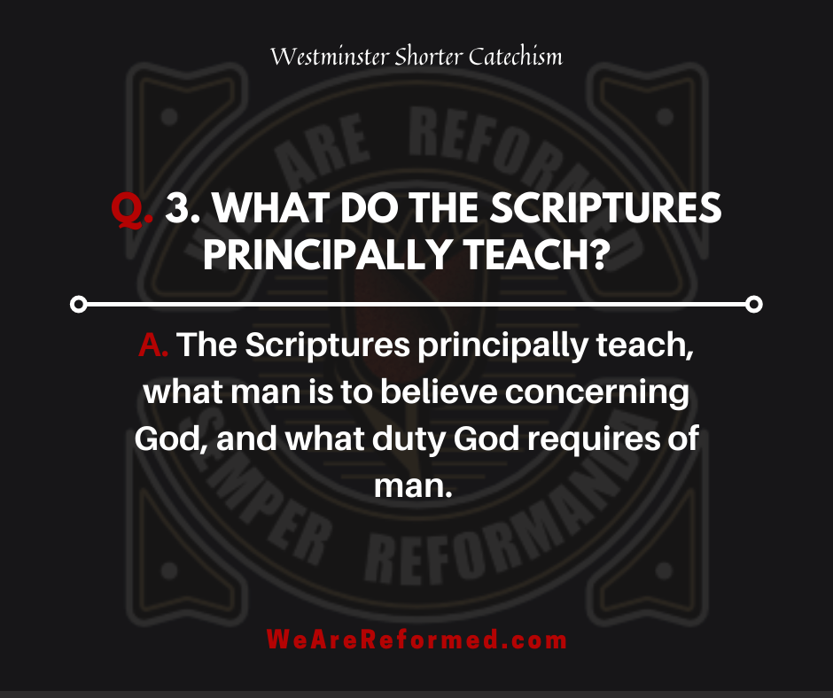 westminster shorter catechism q3